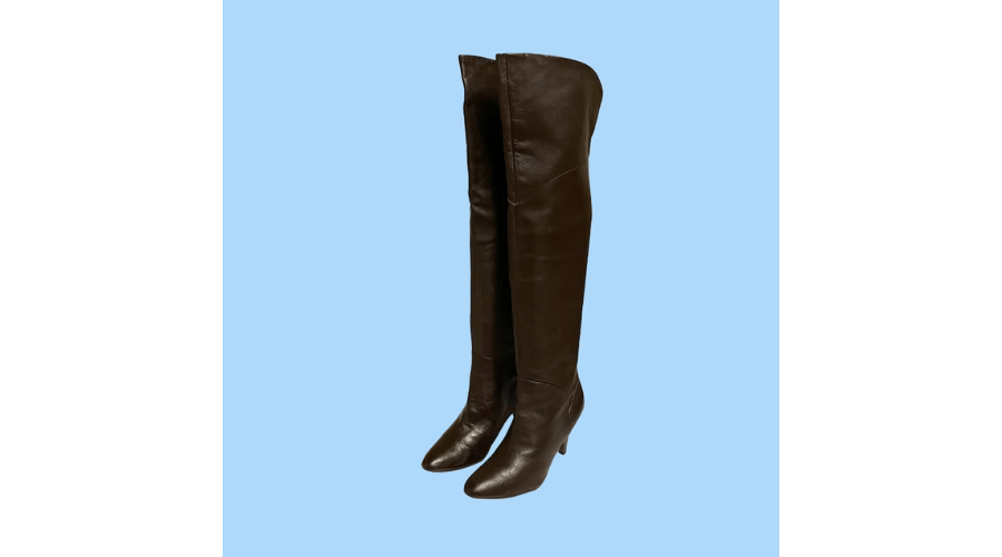 90s Vintage boots-Thigh-high boots