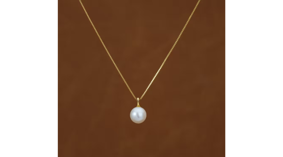 Sterling Silver Minimalist Pearl Necklace