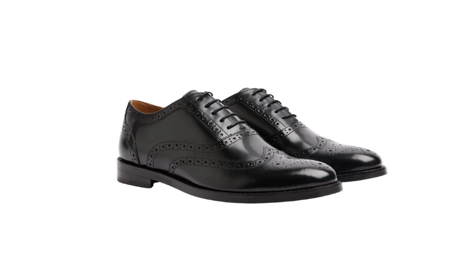 Moss Oxford black brogue shoe | nowandlive 