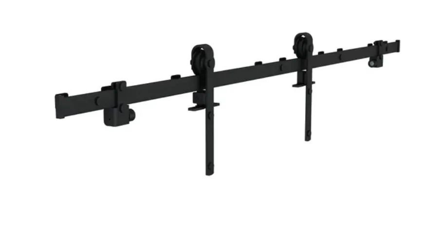 Factory Black Sliding System for Wooden Door