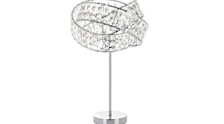 Jewelled Twisted Table Lamp