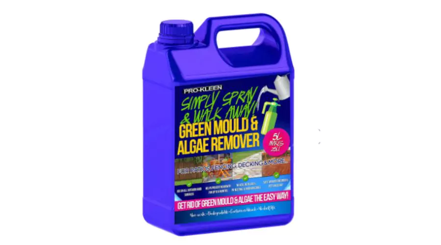 Pro-Kleen Patio Cleaner 5L Simply Spray and Walk Away Mould and Algae Killer - Blue 