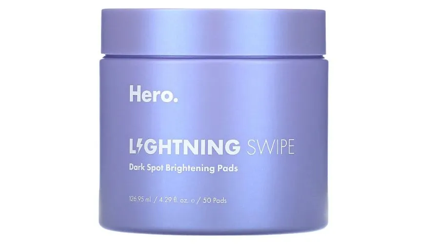 Hero cosmetics, Lightning swipe, Dark spot brightening pads, 50 pads