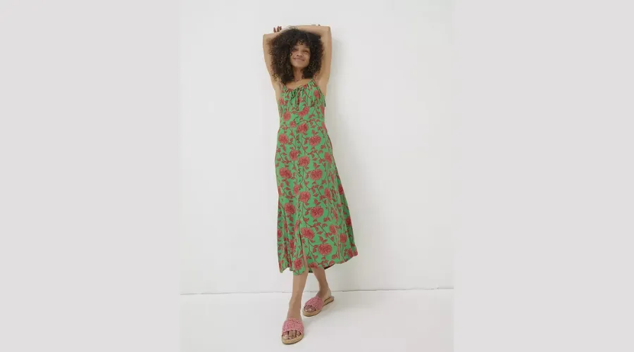 Ariel Bali Blooms Midi Dress