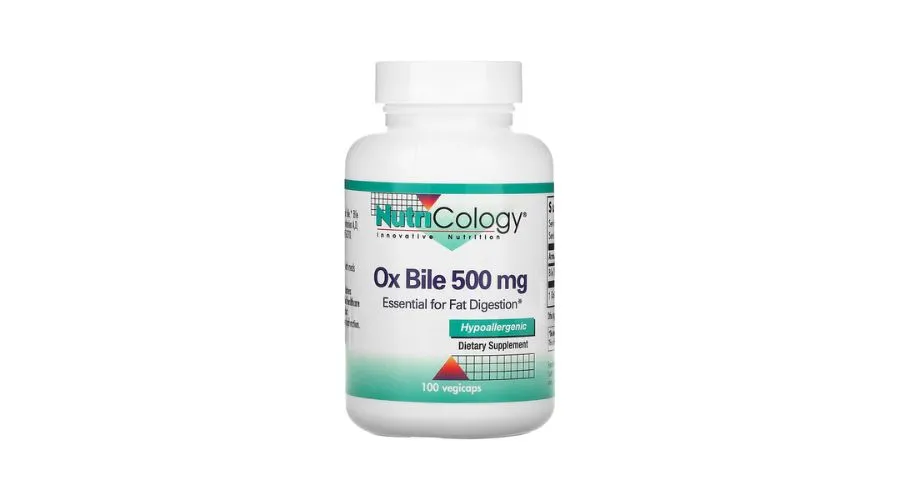 Nutrology, Ox Bile, 500 mg