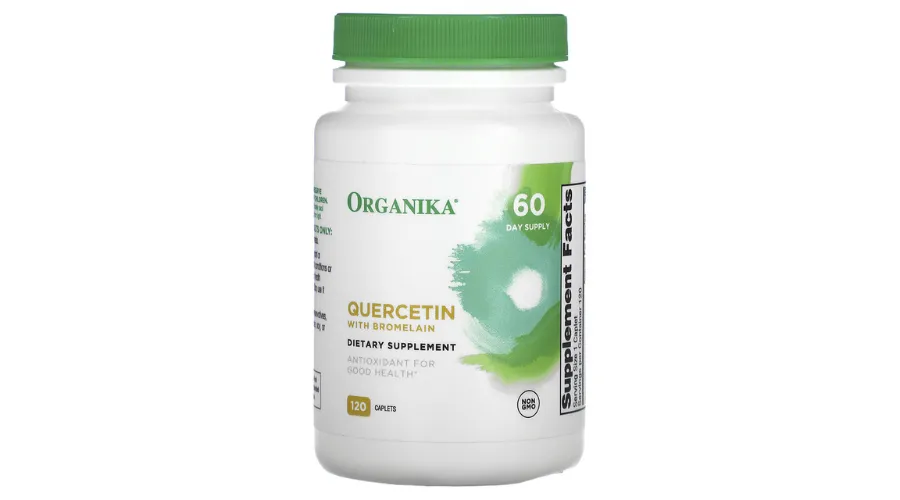 Organika, Quercetin with Bromelain, 120 Caplets