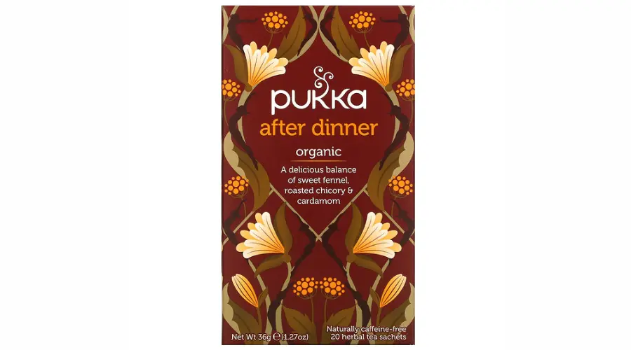 Pukka herbs, After dinner, 20 herbal tea sachets, 1.27 oz (36 g) | Nowandlive