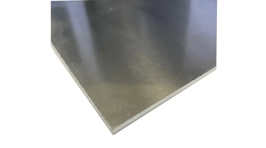 Aluminum Sheet Metal with a Smooth Shiny Grey Finish
