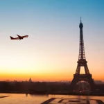 Paris to New York flight