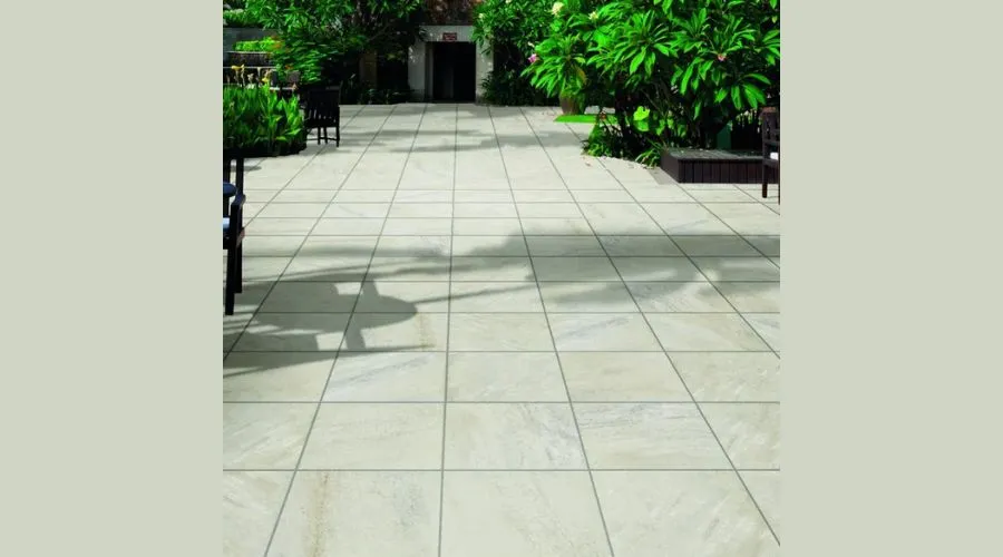 Walk Floor Tile For Indoor Or Outdoor Use (Beige Stone Effect)