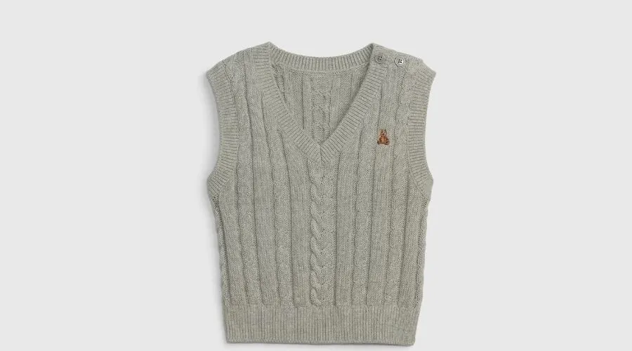 Baby Cable Knit Sweater Vest
