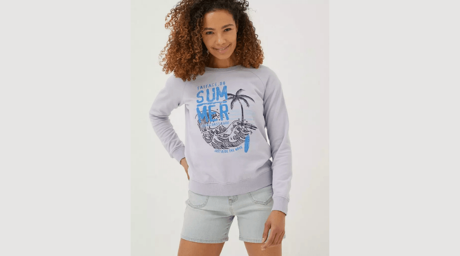 Becky Summer Graphic Crew Sweatshirt