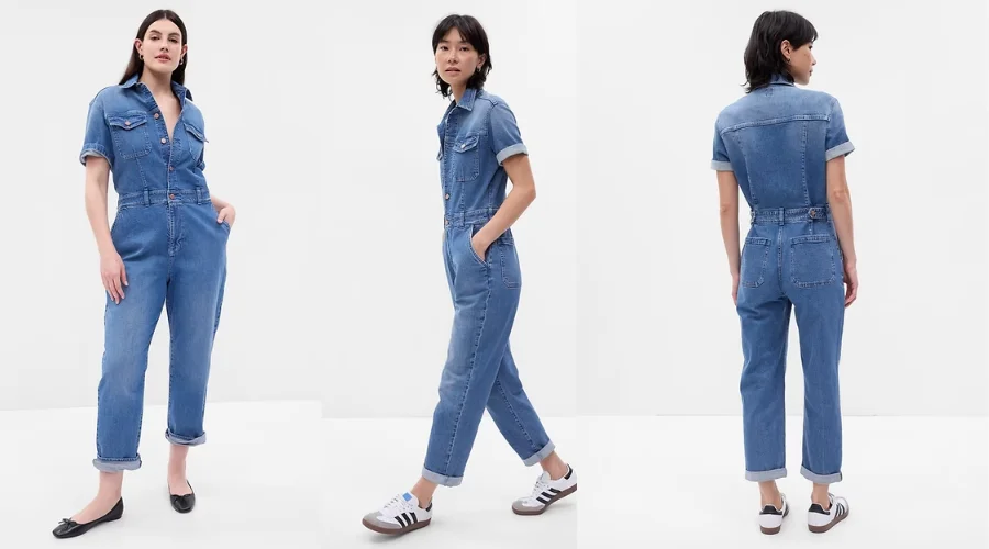 Denim jumpsuit with Washwell