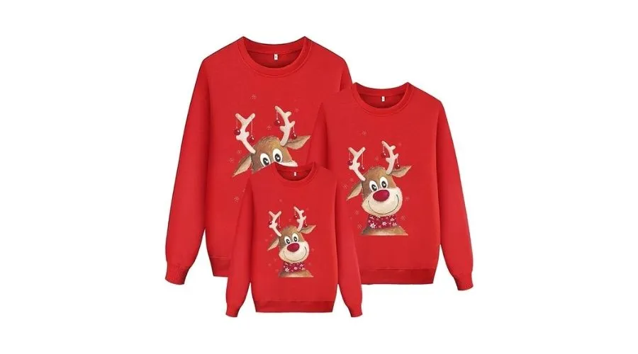 Family Reindeer Christmas jumper