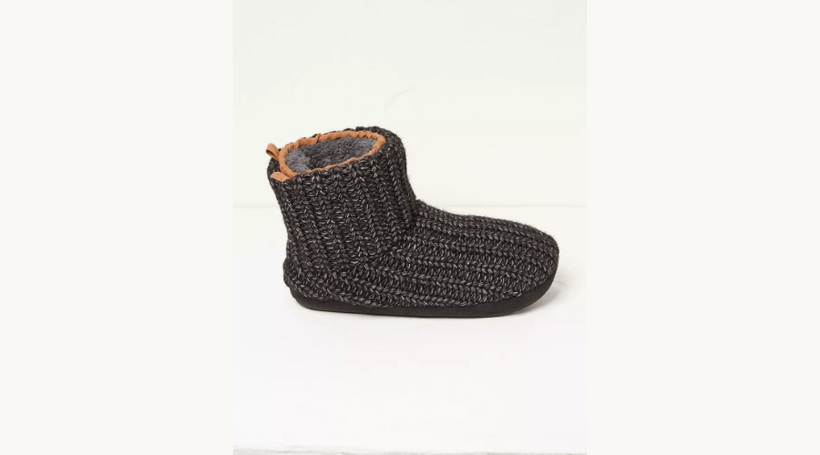 Laurence black knit boot