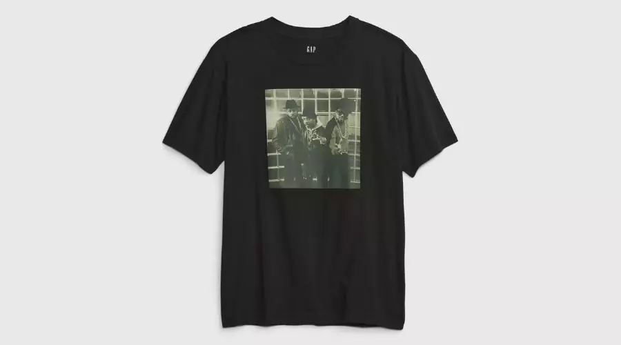 50th anniversary of hip hop graphic t-shirt: true black