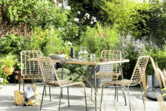 Garden dining table