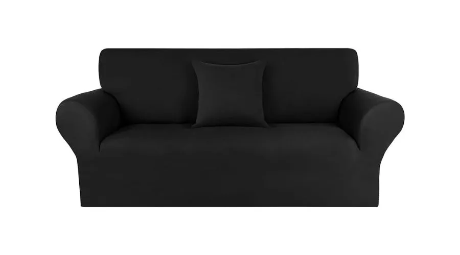 Most Beautiful Bi-Elastic Sofa Cover 3 Seater Black