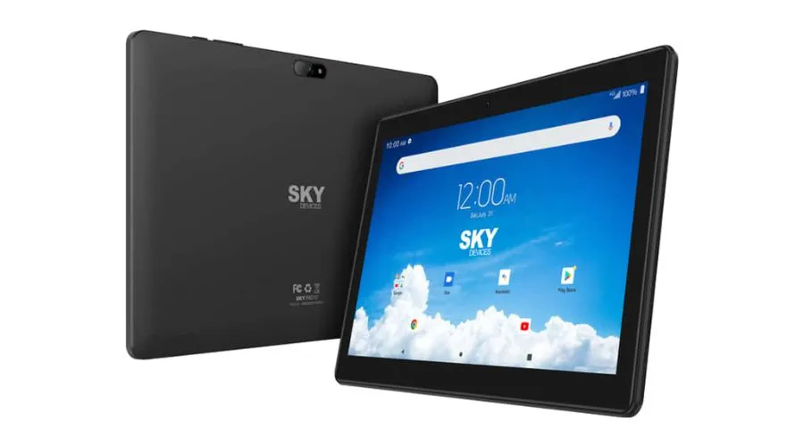Tablets at sky