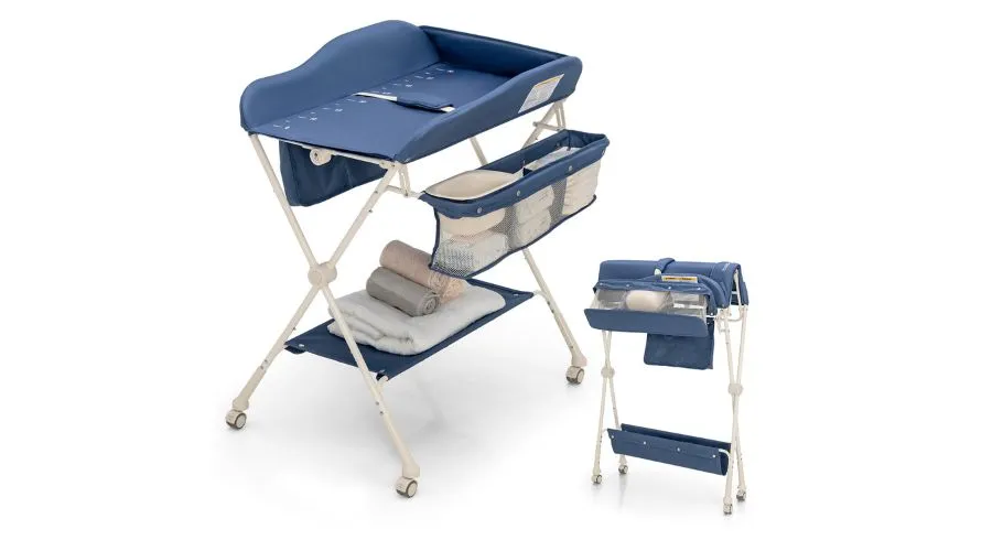 Costway Baby Changing Table Foldable Diaper Changing Station