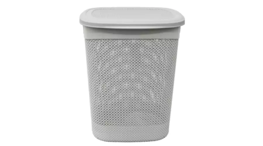 52L Droplette Design Plastic Laundry Basket