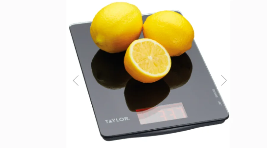 Taylor Pro Black Glass Digital Dual 5KG Kitchen Scale by Taylor