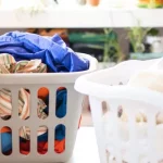 Washing basket for laundry