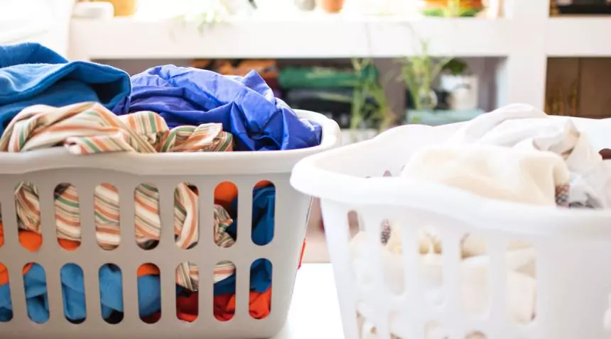 Washing basket for laundry