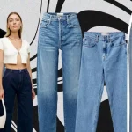 High waisted women's jeans