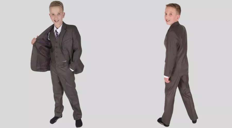 Cinda 5 Piece Brown Suits Wedding Page Boy Party Prom